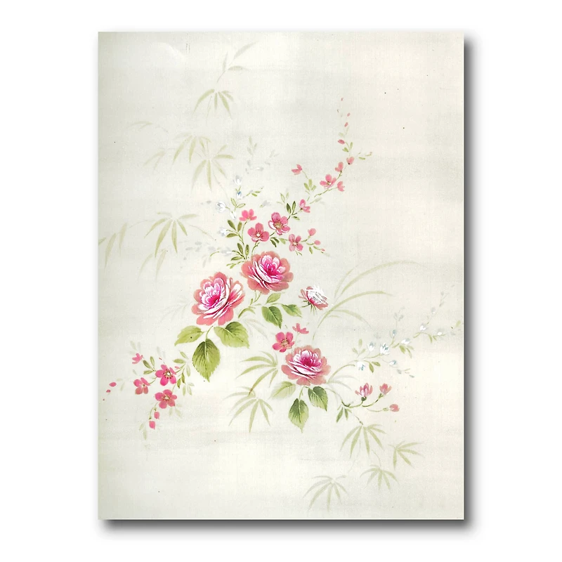 Designart - Retro Drawing of Flowers II