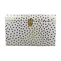 White & Gold Dots Decorative Trunk by Ashland