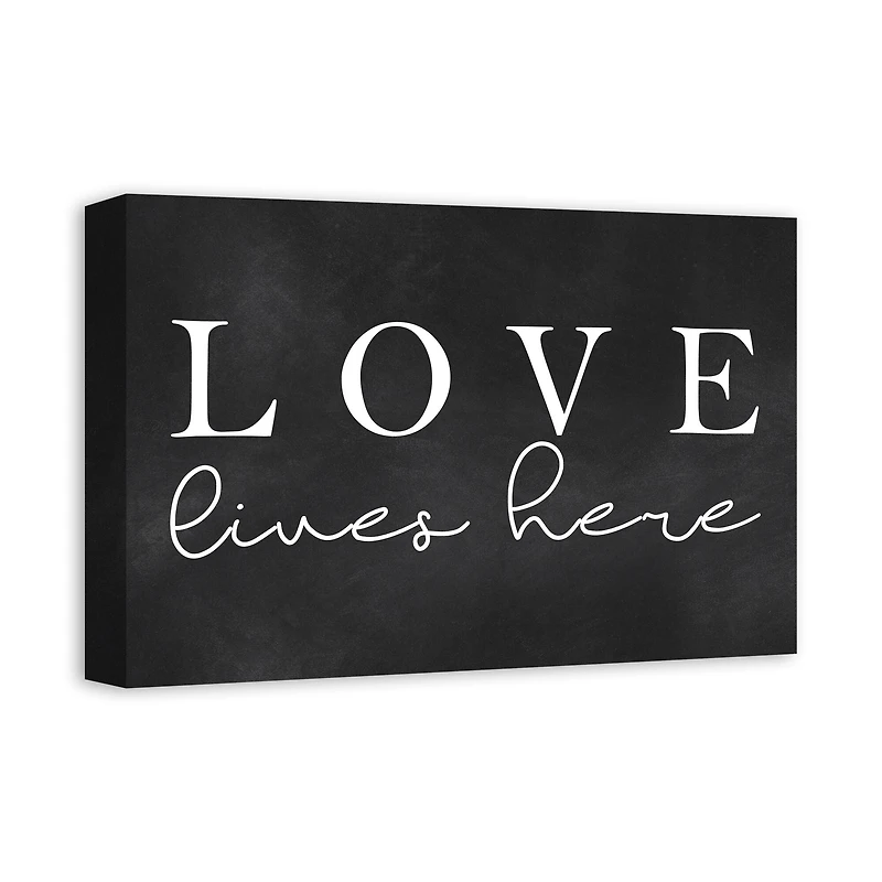 Love Lives Here Canvas Art
