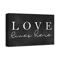 Love Lives Here Canvas Art