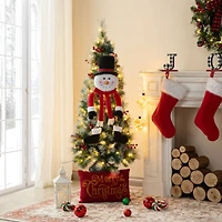 Glitzhome® 13" Jumbo Christmas Fabric Snowman Ornament Set