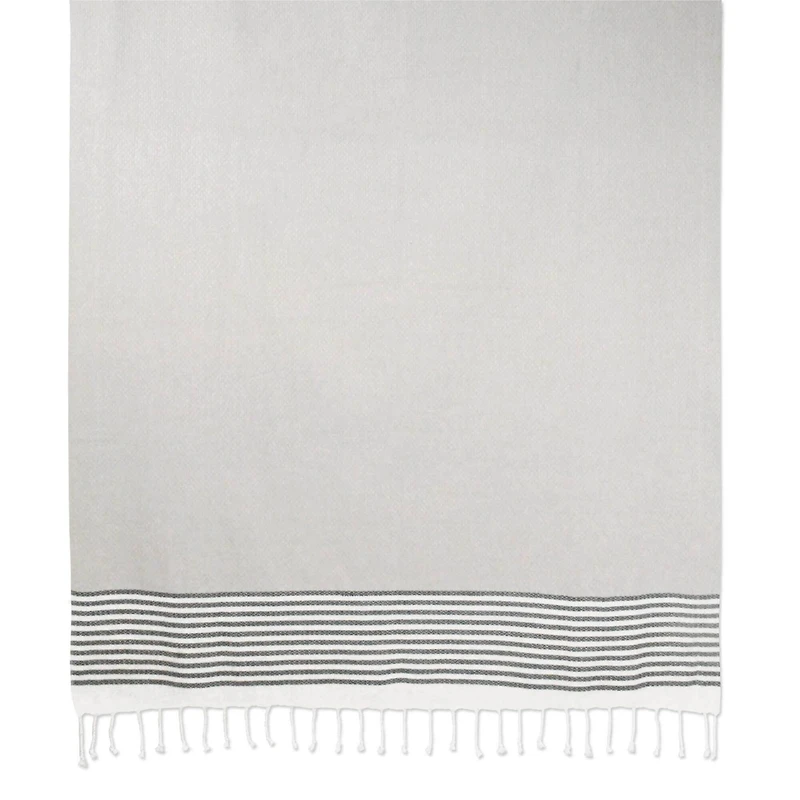 DII® Navy Stitched Stripe Fouta Towel
