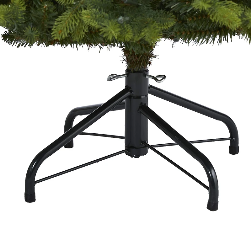 6ft. Pre-Lit North Carolina Fir Artificial Christmas Tree, Clear LED Lights