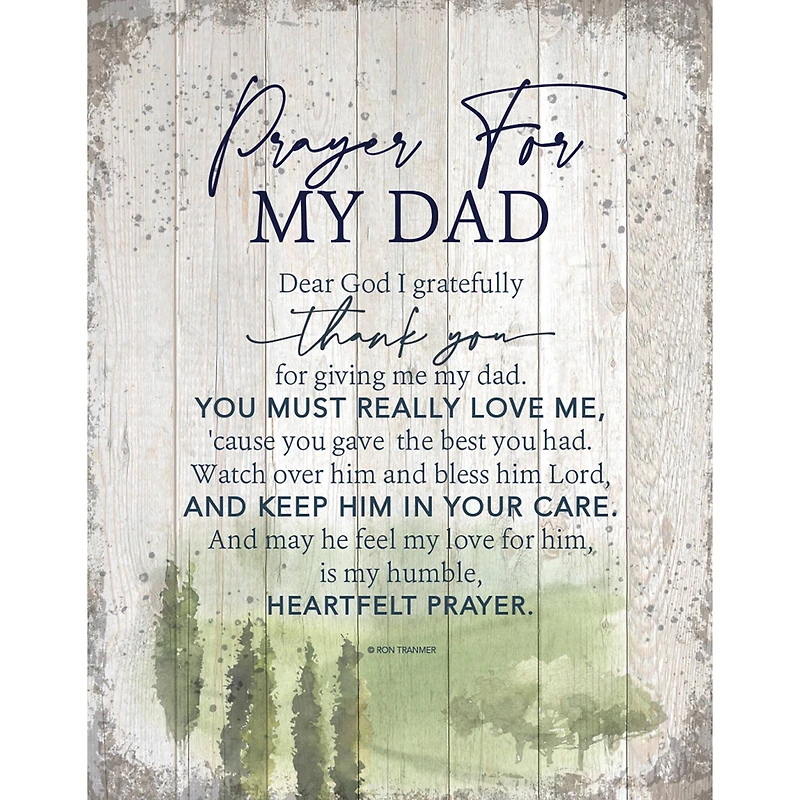 Prayer For My Dad Wall Plaque