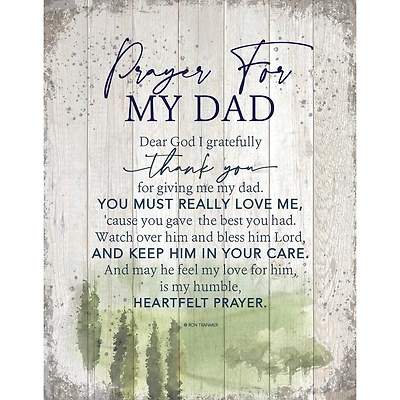 Prayer For My Dad Wall Plaque