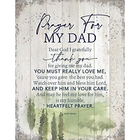 Prayer For My Dad Wall Plaque