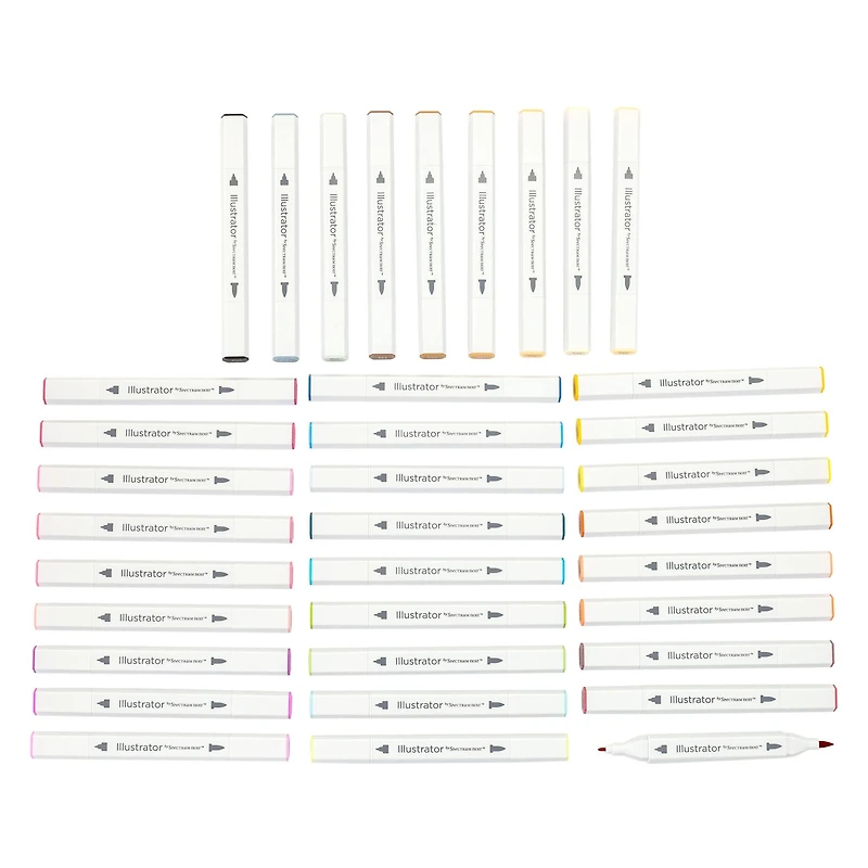 Spectrum Noir™ Illustrator COLOUR ESSENTIALS Dual-Tip Brush Markers, 36ct.