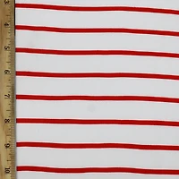 Fabric Merchants & White Stripes Double Brushed 4-Way Stretch Fabric