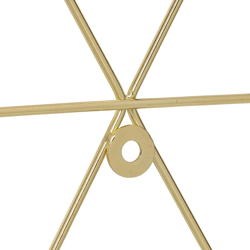 Honey Can Do Gold Hanging Photo Display Holder with Clips