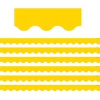 Teacher Created Resources Yellow Gold Scalloped Border Trim, 210ft.
