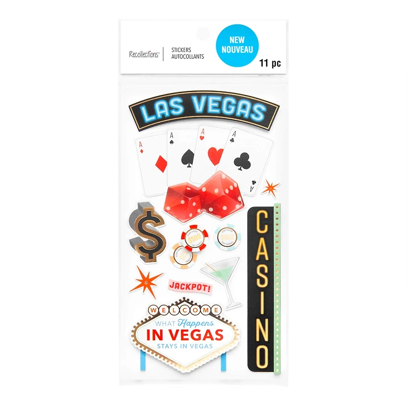 Vegas Dimensional Stickers by Recollections™