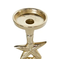 Aluminum Seashell Candle Holder Set