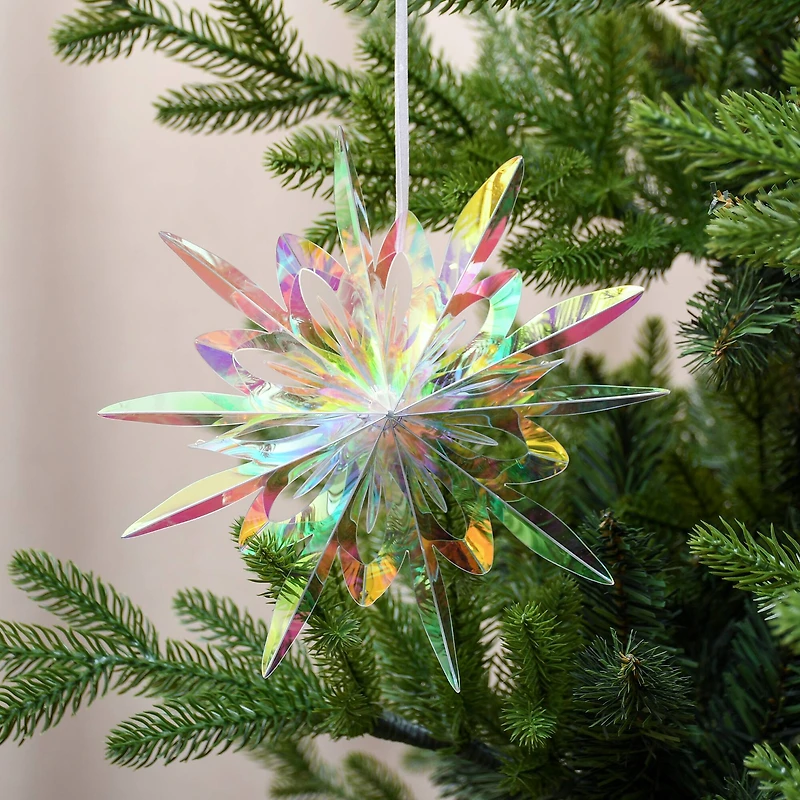 7.5" Iridescent Snowflake Ornament by Ashland®