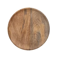 Hello Honey® 11.5" Hand-Carved Mango Wood Pedestal with Wood Beads