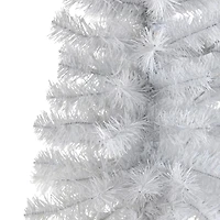 2ft. Pre-Lit White Artificial Christmas Tree, Clear LED Lights