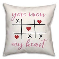 Won My Heart Throw Pillow