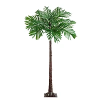 4ft. Pre-Lit UV Resistant Artificial Palm Tree with Warm White LED Lights