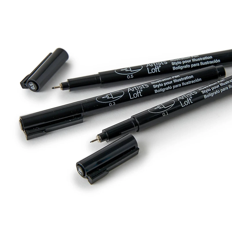 Black Illustration Pens By Artist's Loft™