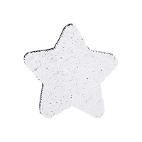 Craft Express 7" Silver & White Star Sublimation Sequin Patches, 2ct.