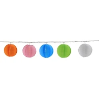 10ct. Summer Paper Lantern String Lights