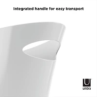 Umbra 2gal. White Skinny Trash Can
