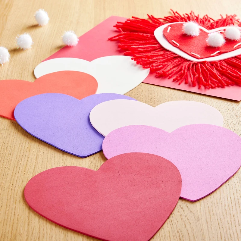 12 Packs: 35 ct. (420 total) Heart Foam Shapes by Creatology™