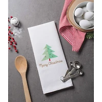 DII® Red Check & White Merry Christmas Dishtowel Set
