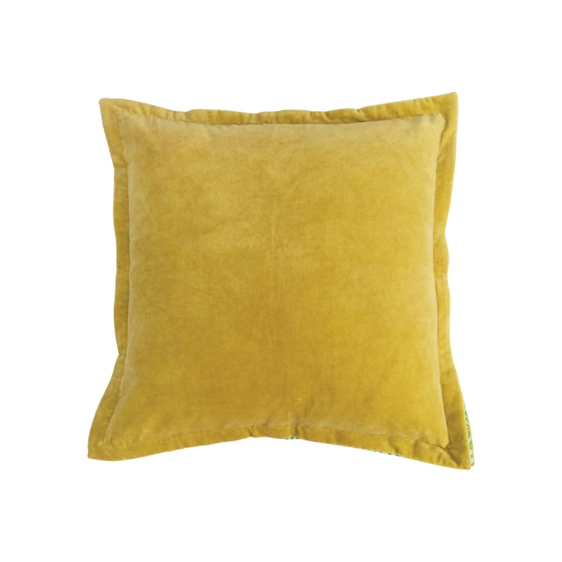 Hello Honey® Cotton Velvet Pillow With Palm Print Gusset