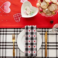 DII® Hearts Dobby Check Napkins, 6ct.