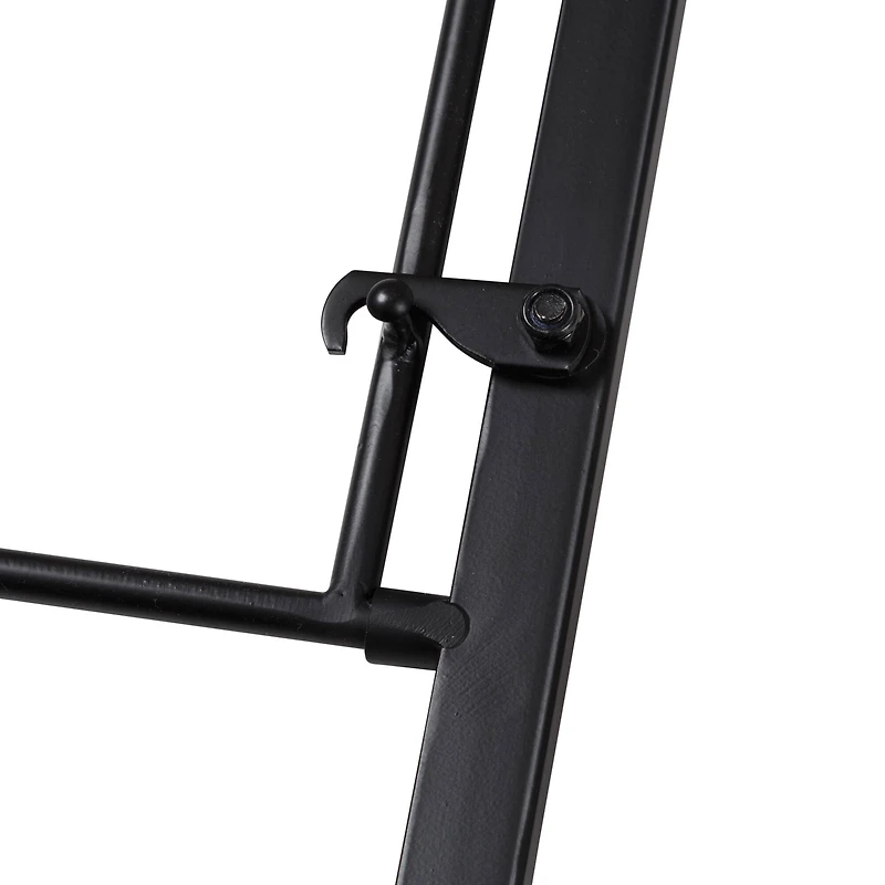 Honey Can Do Black & Walnut Collapsible Wall-Mounted Hamper with Bag and Shelf