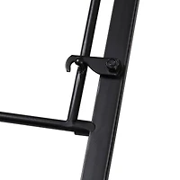 Honey Can Do Black & Walnut Collapsible Wall-Mounted Hamper with Bag and Shelf