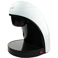 Brentwood White Single-Serve Coffee Maker with Porcelain Mug