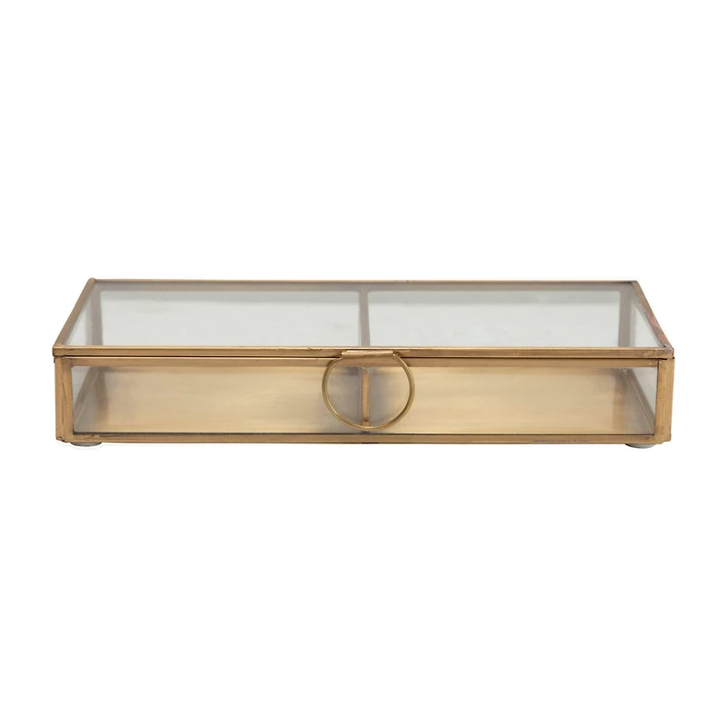 Hello Honey® Brass & Glass Display Box