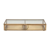 Hello Honey® Brass & Glass Display Box