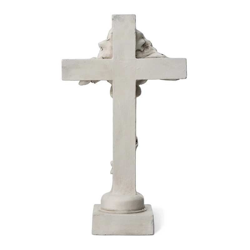 Glitzhome® 21" Holy Cross with Lily Garden Statue