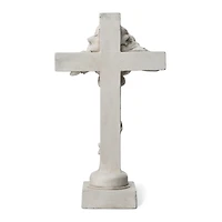 Glitzhome® 21" Holy Cross with Lily Garden Statue