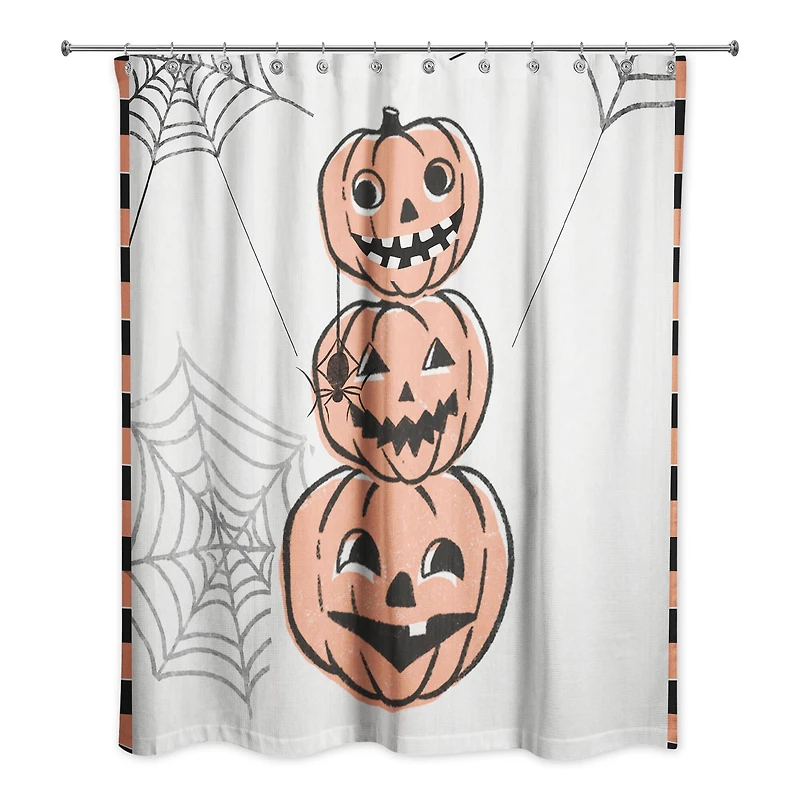 Jackolantern Stack 71" x 74" Shower Curtain