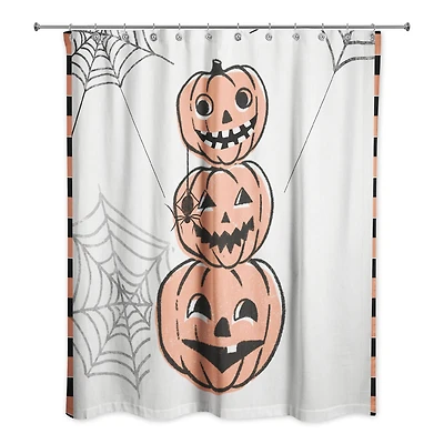 Jackolantern Stack 71" x 74" Shower Curtain