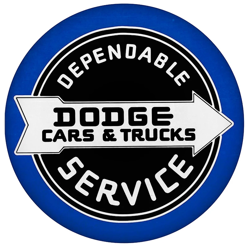 Licensed Dodge Cars & Trucks Dome Metal Sign