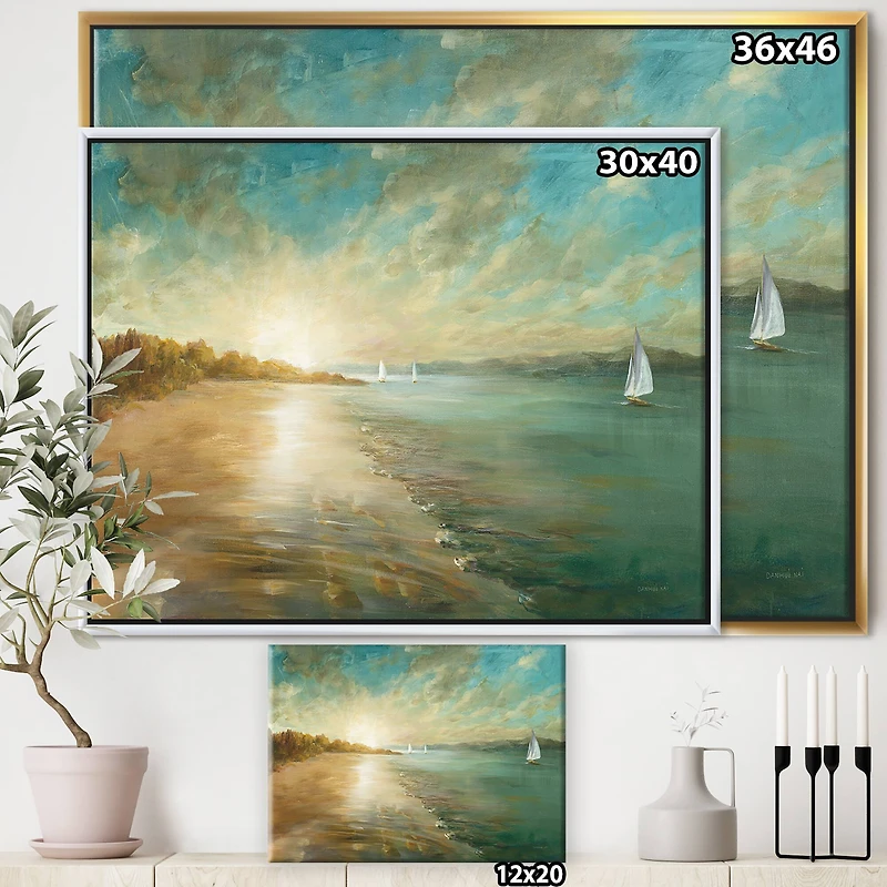 Designart - Coastal Pastel Horizon