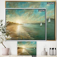 Designart - Coastal Pastel Horizon