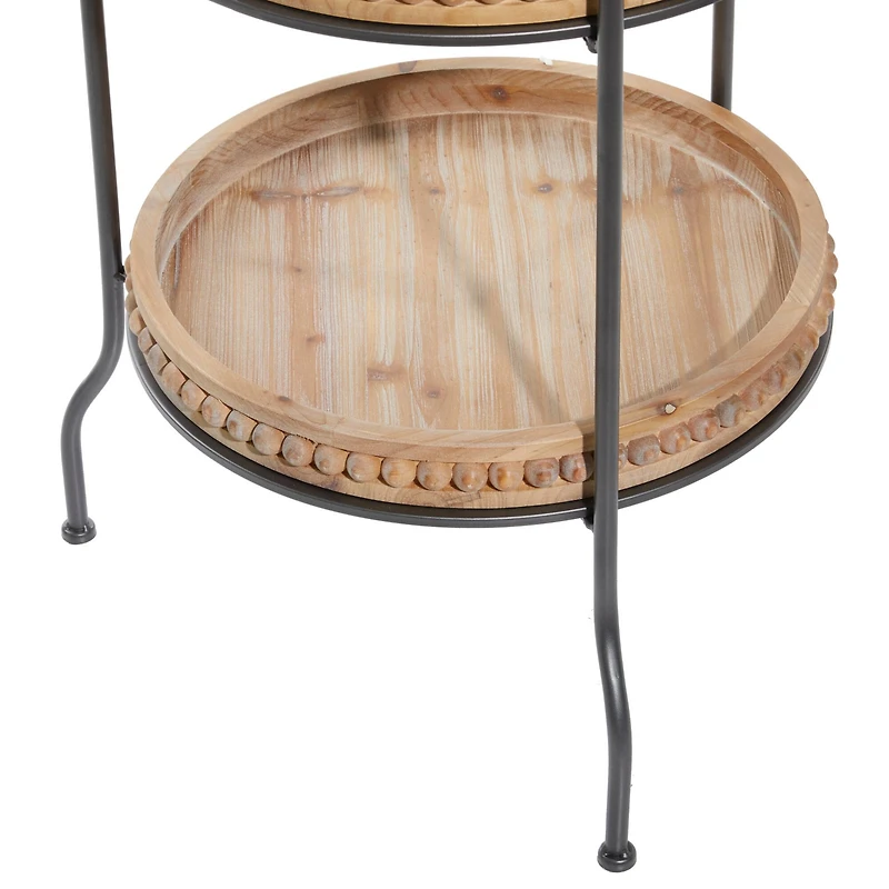 Brown Metal Traditional Shelving Unit, 51 " x 17 " x 17 "