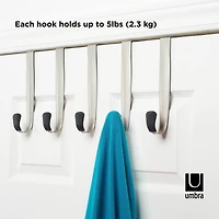 Umbra Schnook Over the Door 5 Hooks Set