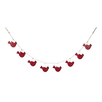 Glitzhome® 6ft. Metal Christmas Cardinal Garland