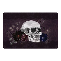 Floral Skull Floor Mat