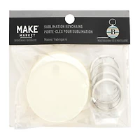 2" Round Acrylic Sublimation Keychains, 4ct. by Make Market®