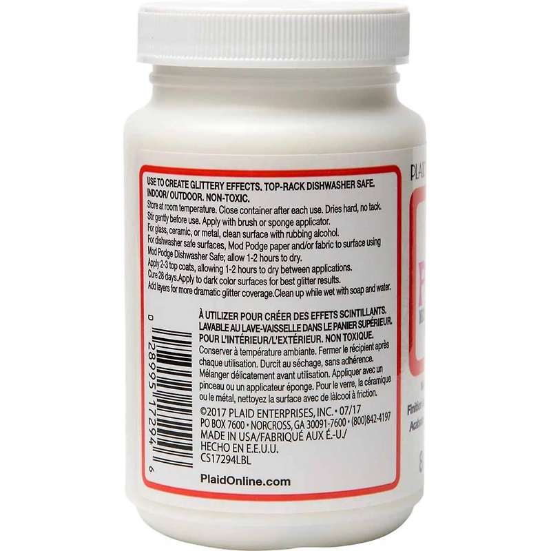 Mod Podge® Mega Glitter Waterbased Top Coat Finish, Hologram