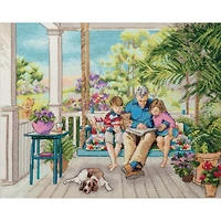 Charivna Mit Counted cross stitch kit Reading fairy tales