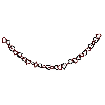 6ft. Red & Black Heart Garland by Ashland®