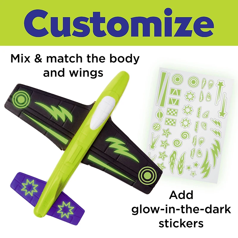 Creativity for Kids® Stunt Squadron™ Glow-in-the-Dark Foam Flier Kit